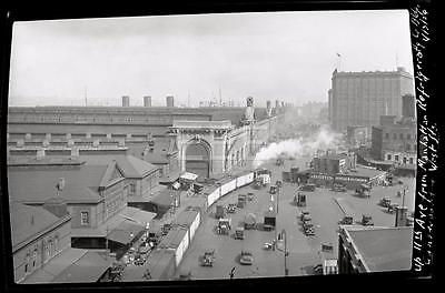 4/3/29 11th Ave Railroad Train Station Manhattan NYC Old Photo Negative ...