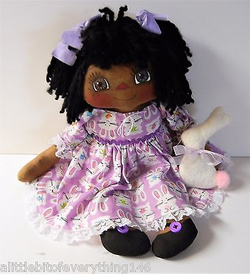 black raggedy ann doll