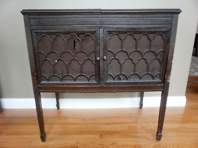 Antique Wooden Edison Phonograph Lc 38 Cabinet No 18 For Pick Up