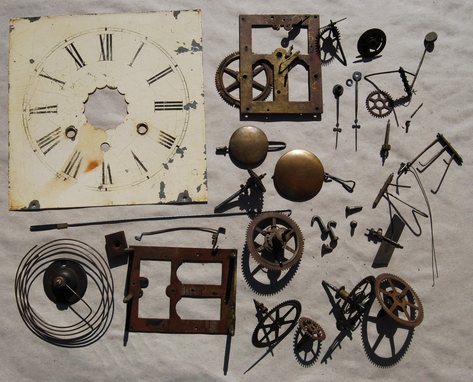 Antique Jerome & Co New Haven CT 30Hour Mantle Clock / Movement Parts