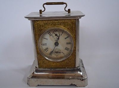 Antique Early 1900s K.C. Co Germany Metal Chrome Art Deco Clock ...