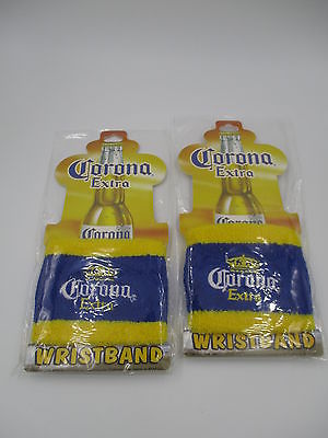 Details about / Corona Extra Wristbands Set of TWO Yellow Blue Advertising NEW In Package