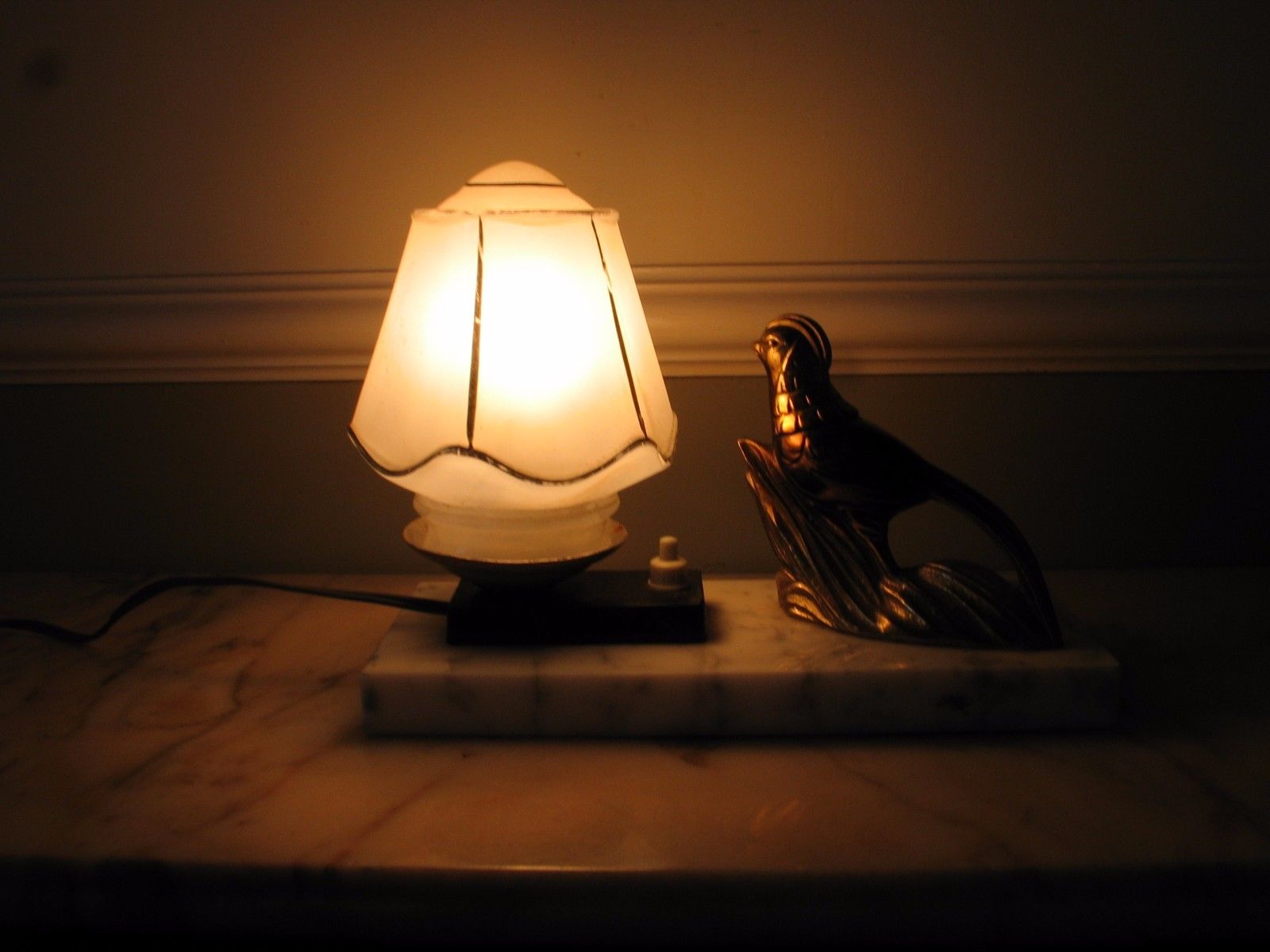 lovely french art deco lamp -- Antique Price Guide Details Page
