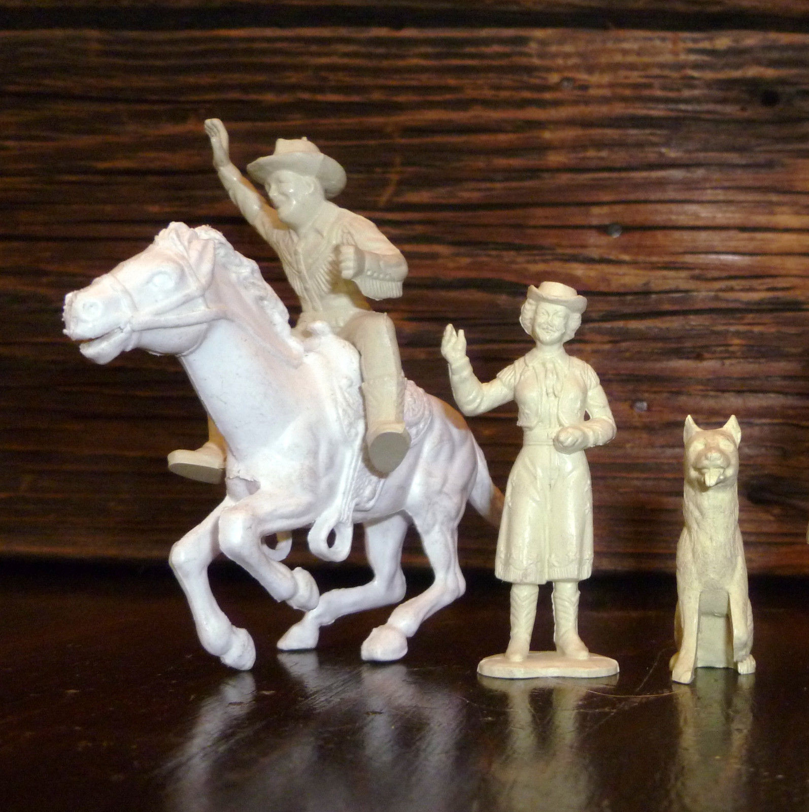 Marx Dale Evans Roy Rogers Rin Tin Tin Rodeo Ranch Playset Plastic Key ...