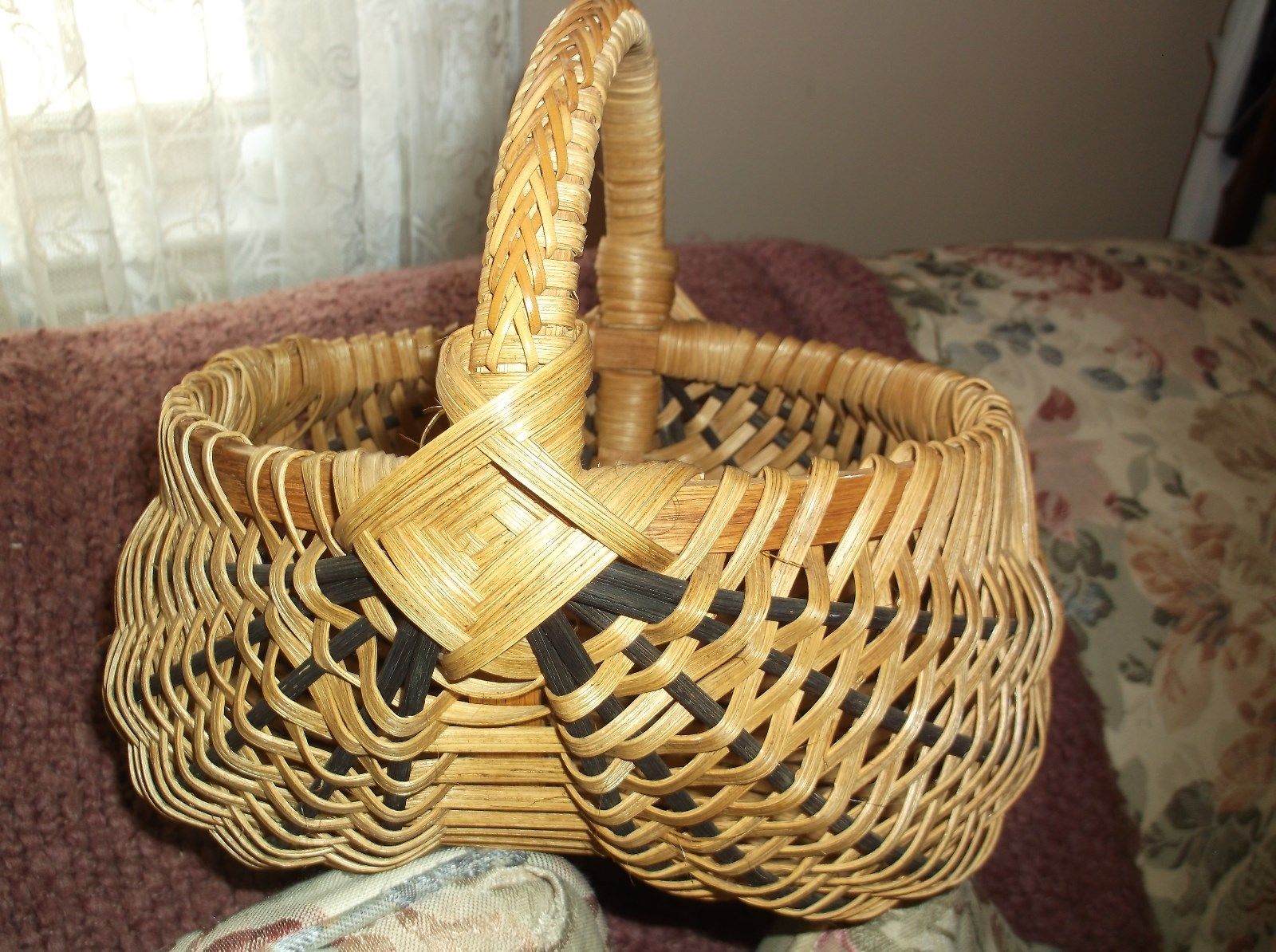 Classic Older MediumSized Gathering Buttocks Basket Antique Price