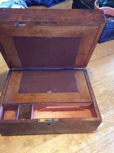 Antique Vintage Style Folding Document Writing Slope Lap Desk
