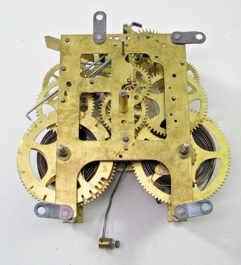 ANTIQUE GILBERT 23 MANTEL SHELF CLOCK MOVEMENT PARTS REPAIR -- Antique