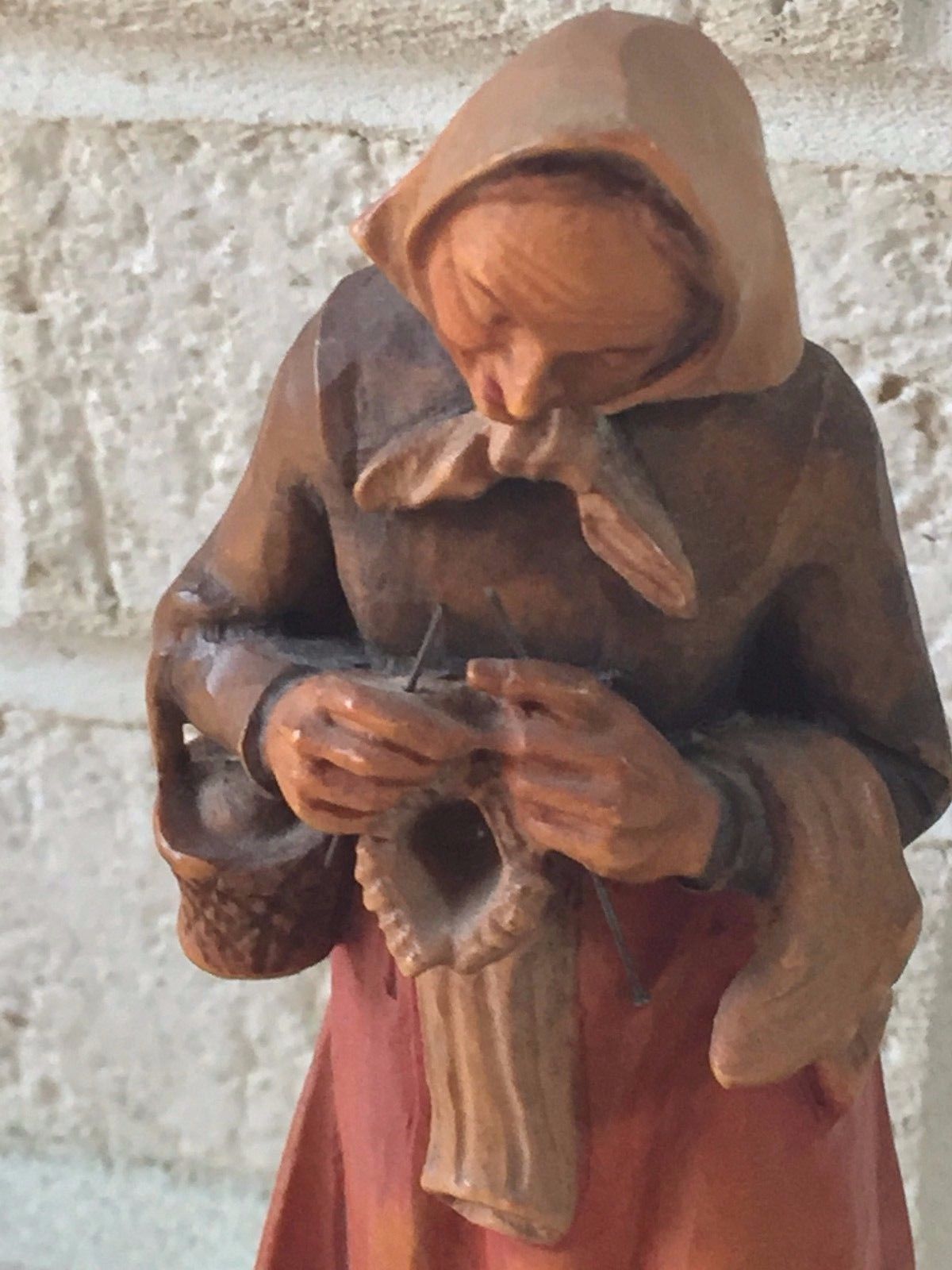 vintage wood carved figures