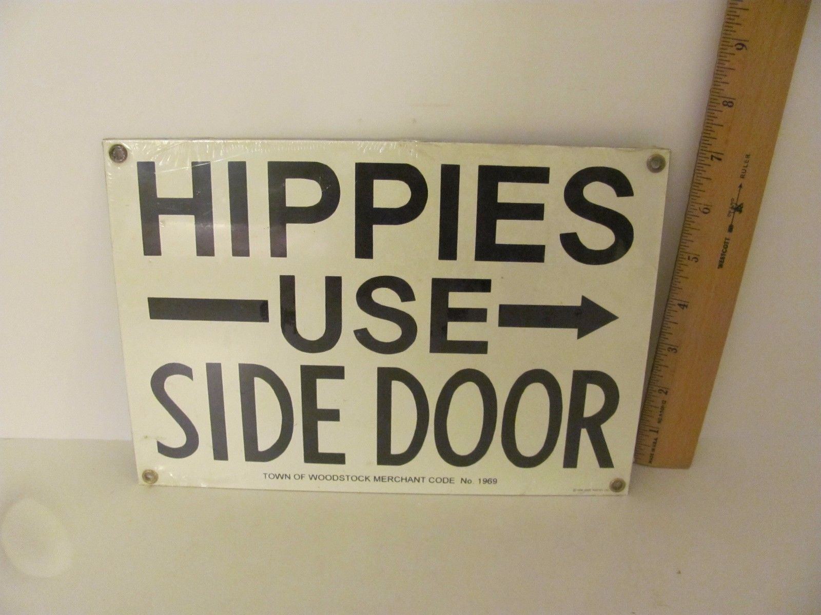 New 1996 Ande Rooney Hippies Use Side Door Merchant Code 1969