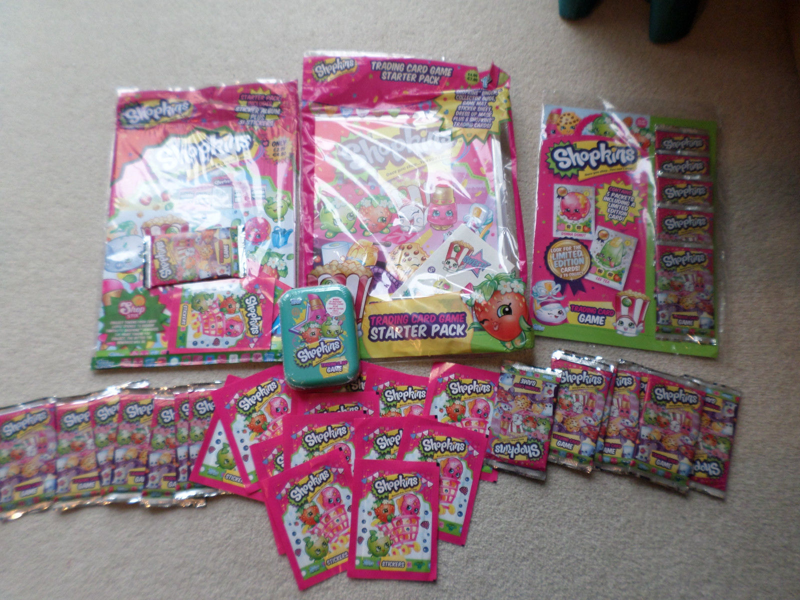 Shopkins Trading Card Game Starter Pack Sticker Album ...