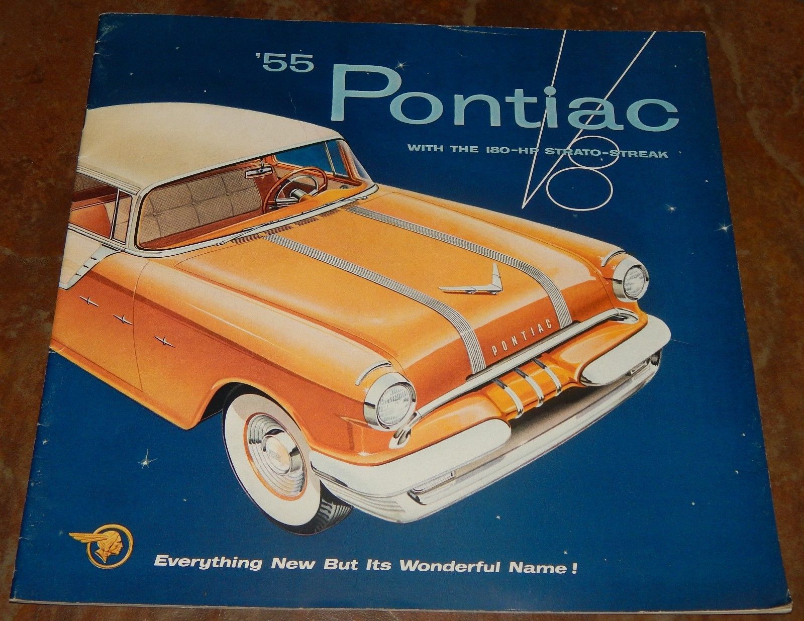 1955 PONTIAC SALES BROCHURE CATALOG STAR CHIEF CHIEFTIAN V8 28 PAGES