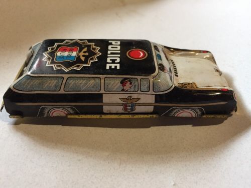 vintage metal police car