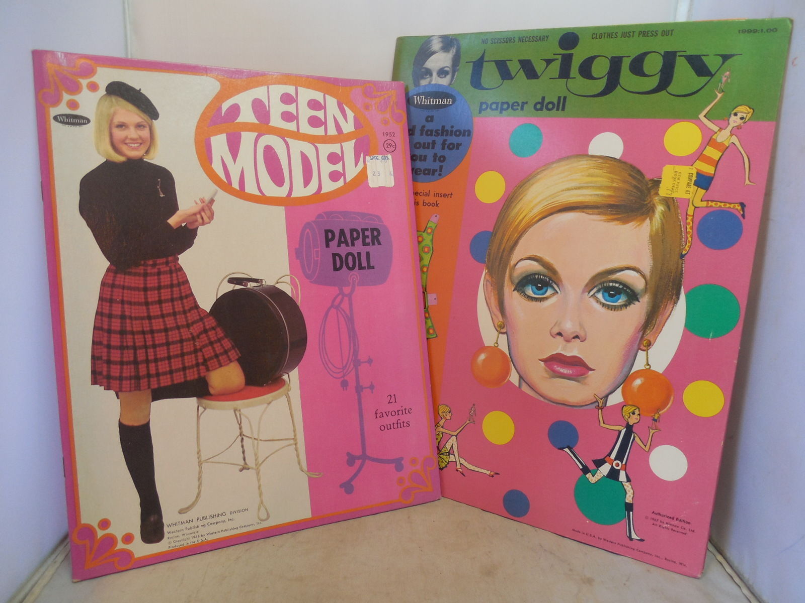 vintage paper doll books