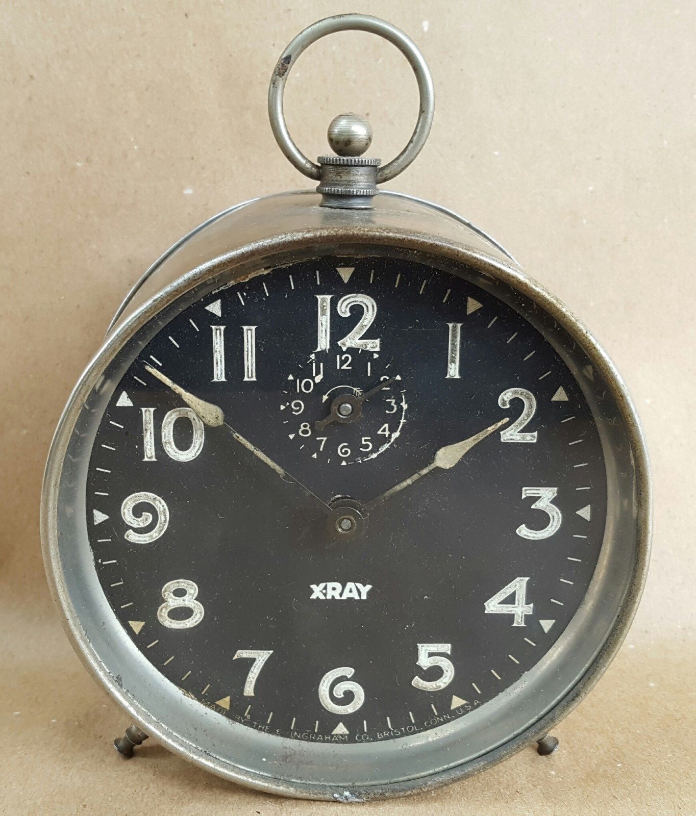 Antique E. Ingraham XRAY Alarm Clock Last Pat 1913 Antique Price