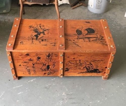used wooden toy chest