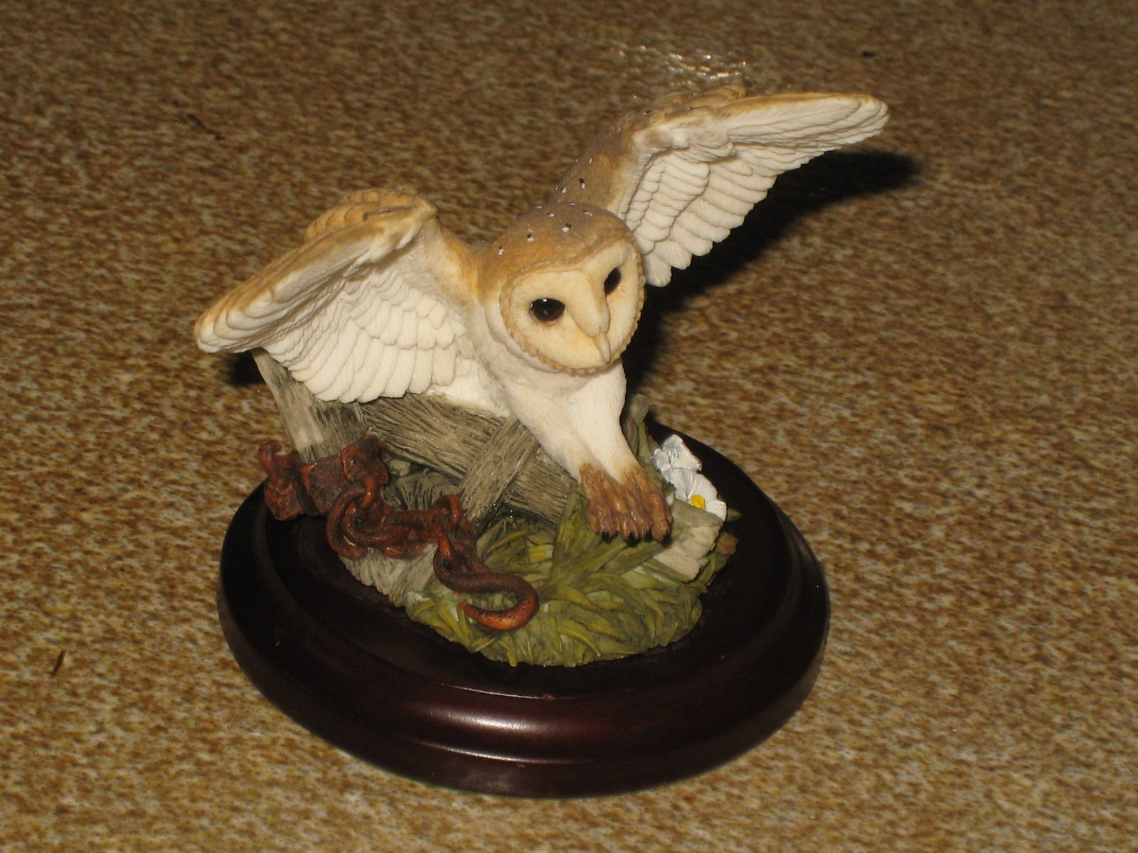 Barn Owl Bird Figurine Stratford Collection By Country Artists