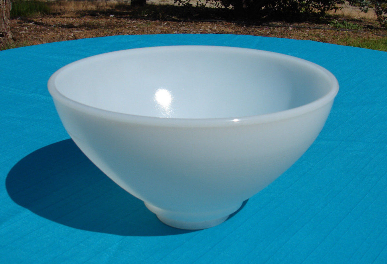 Vintage 10" Milk Glass Lamp Diffuser Waffle Torchiere Floor Lamp Shade