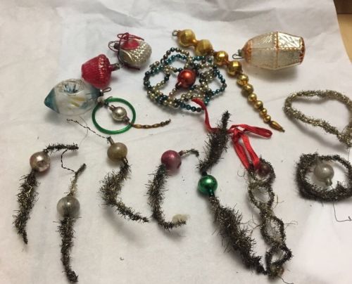 antique vintage glass and tinsel victorian feather tree hummel christmas ornaments price guide