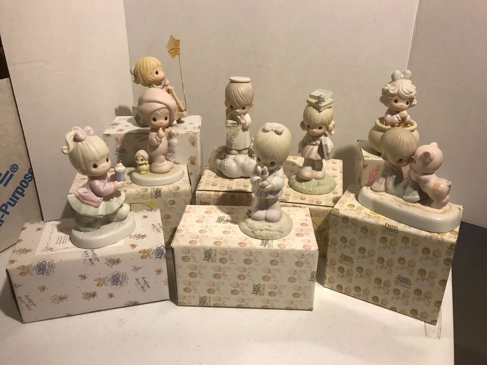 Precious Moments Rare Find Figurines K Lot Of 8 Antique Price