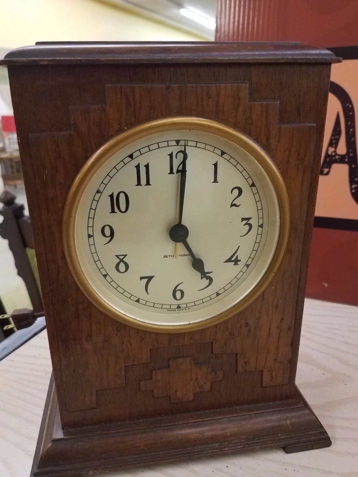 ANTIQUE SETH THOMAS ELECTRIC MANTLE CLOCK Antique Price Guide