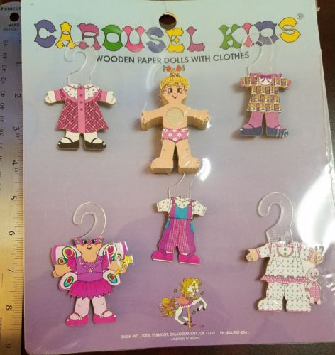wooden paper dolls