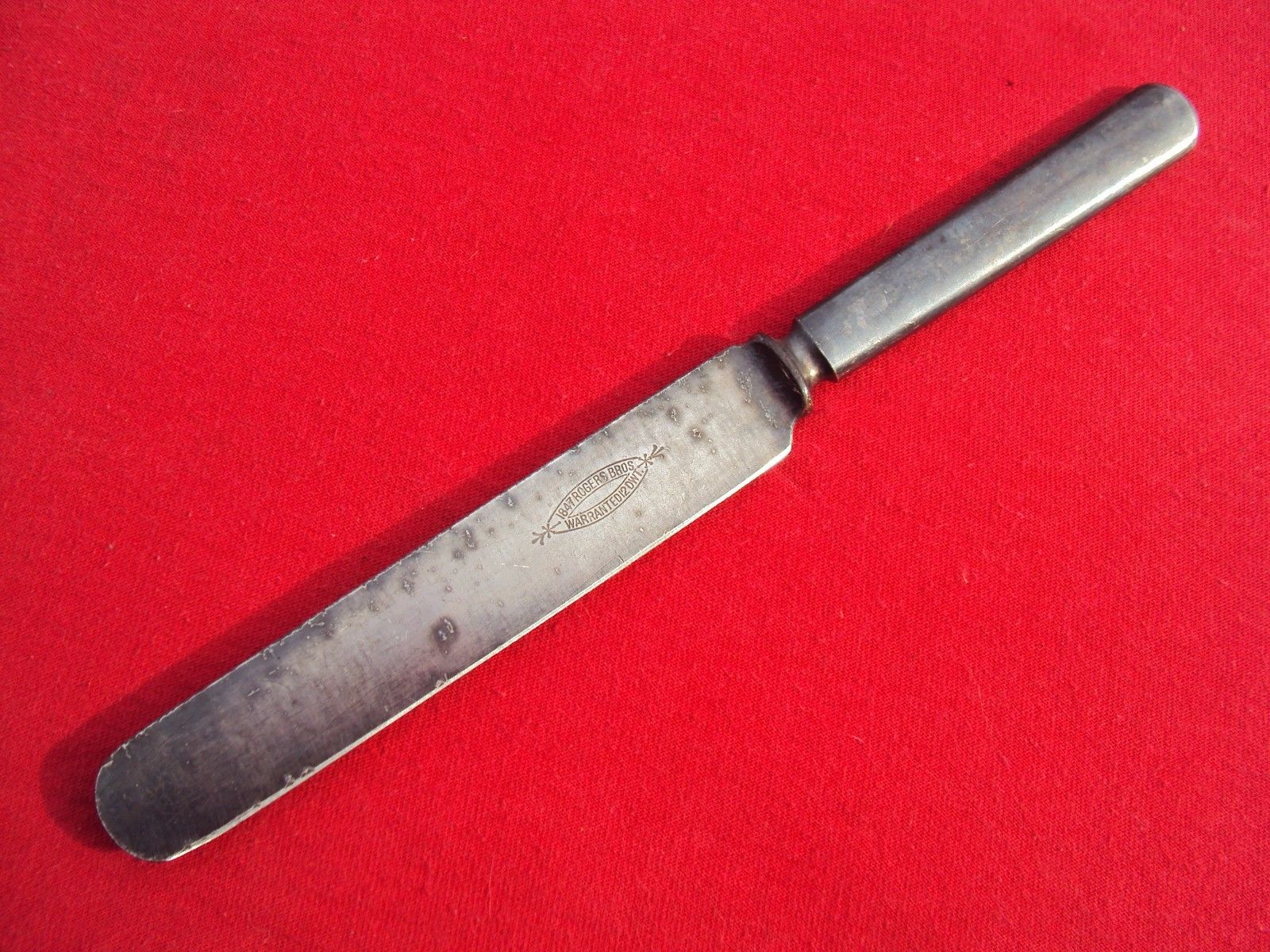 1847 Rogers Bros Warranted 12 DWT. Knife~Vintage / Antique Kitchen