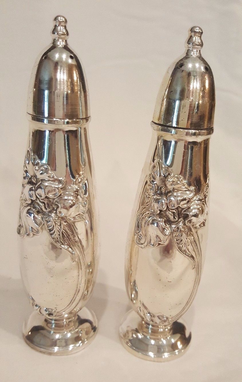 Download RARE VINTAGE SILVER PLATE "WHITE ORCHID" SALT & PEPPER SET by COMMUNITY -- Antique Price Guide ...
