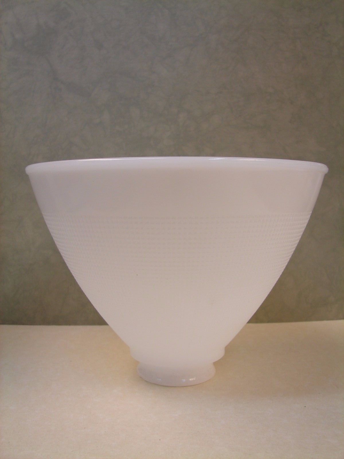 Vintage White Milk Glass Torchiere DIffuser Lamp ShadeWaffle Design8