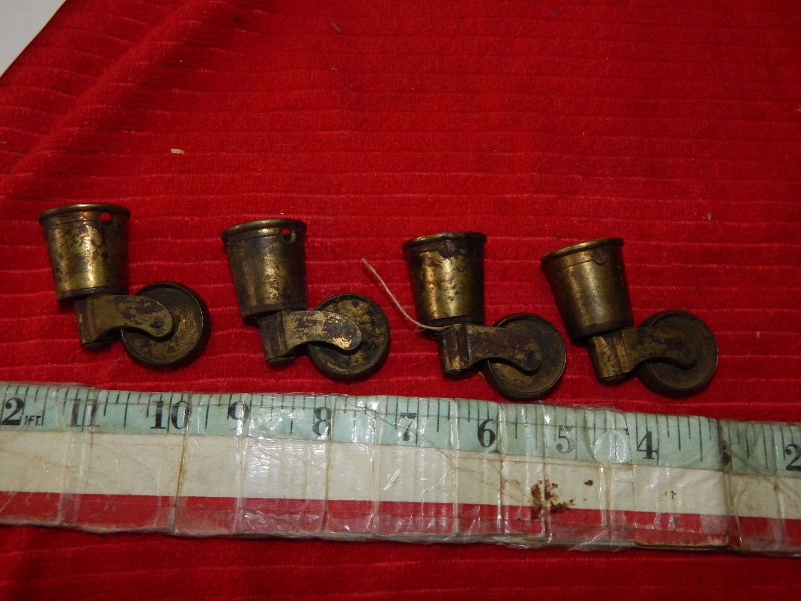 antique casters furniture brass wheel set victorian antique furniture thorp lot Antique Price