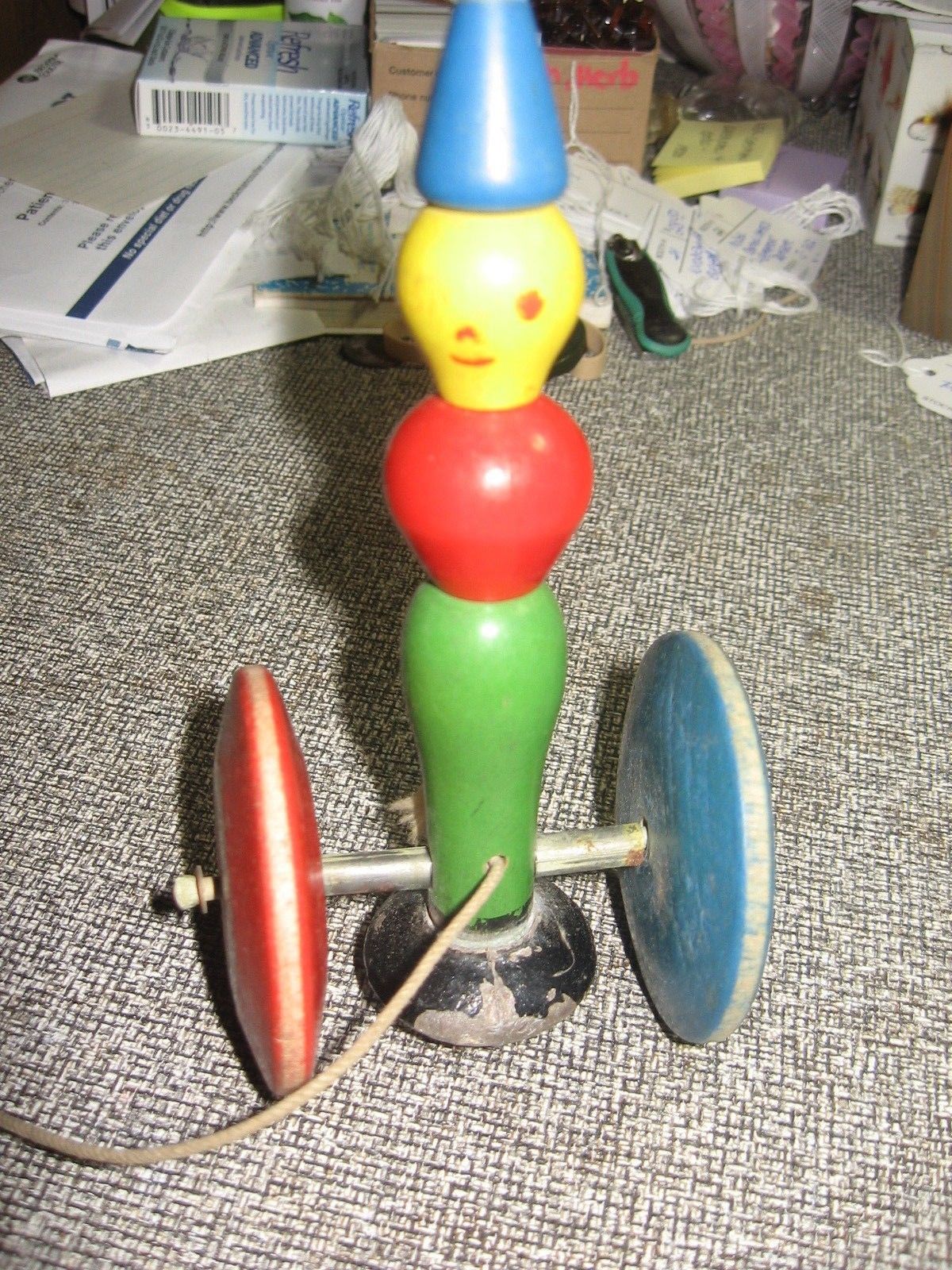 vintage wooden pull toys