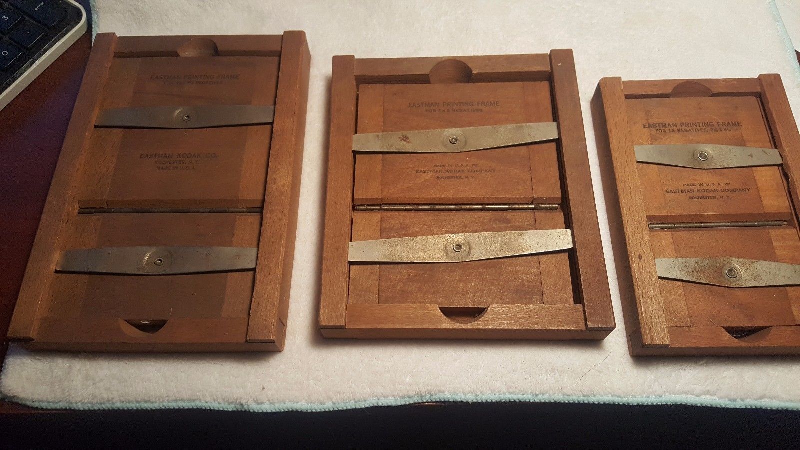 Vintage Eastman Kodak Printing Frames set of 3 Great shape middle size