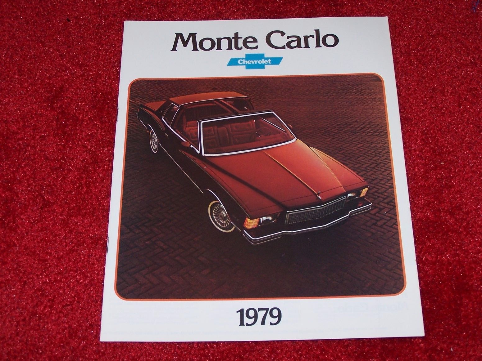 1979 Chevy Monte Carlo Dealer Sales Brochure pamphlet catalog