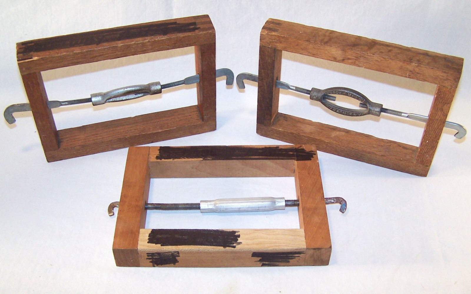 3 Wooden Short Rails for Bed (Headboard and Footboard) Display