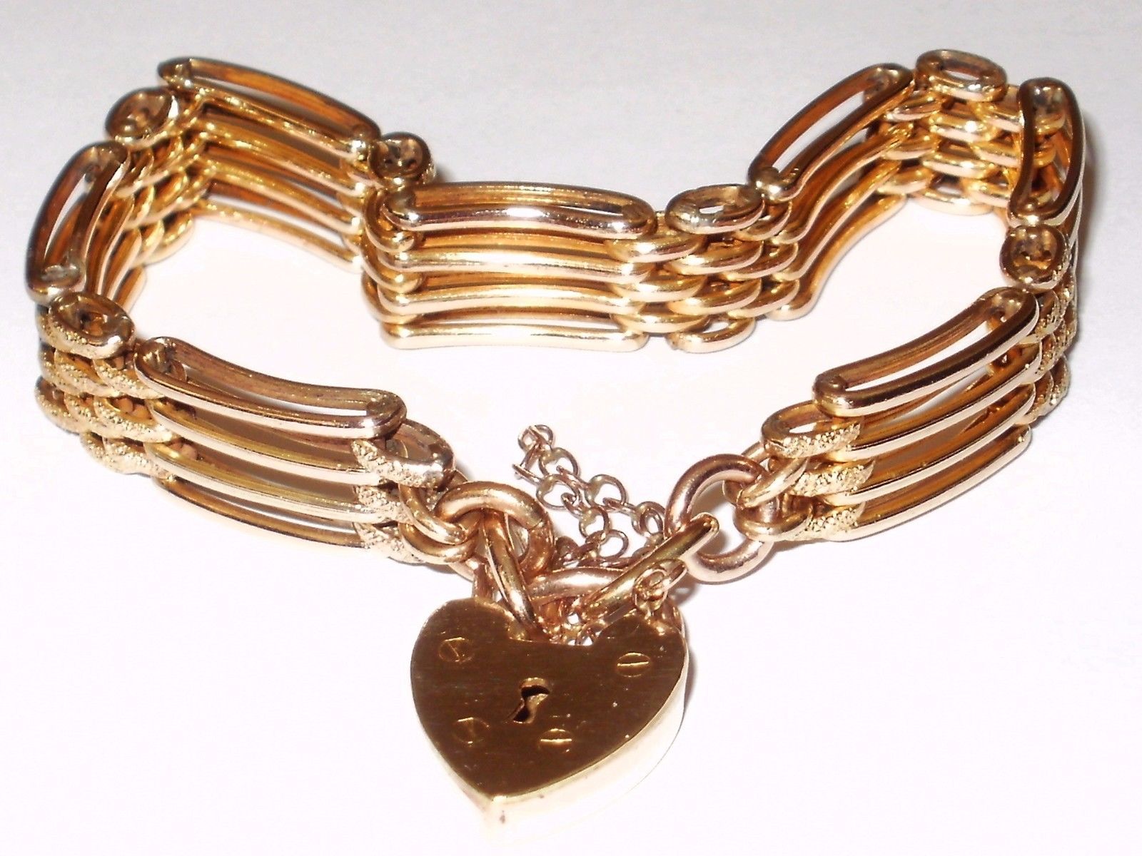 Gold gate bracelets 3 bar Clearance