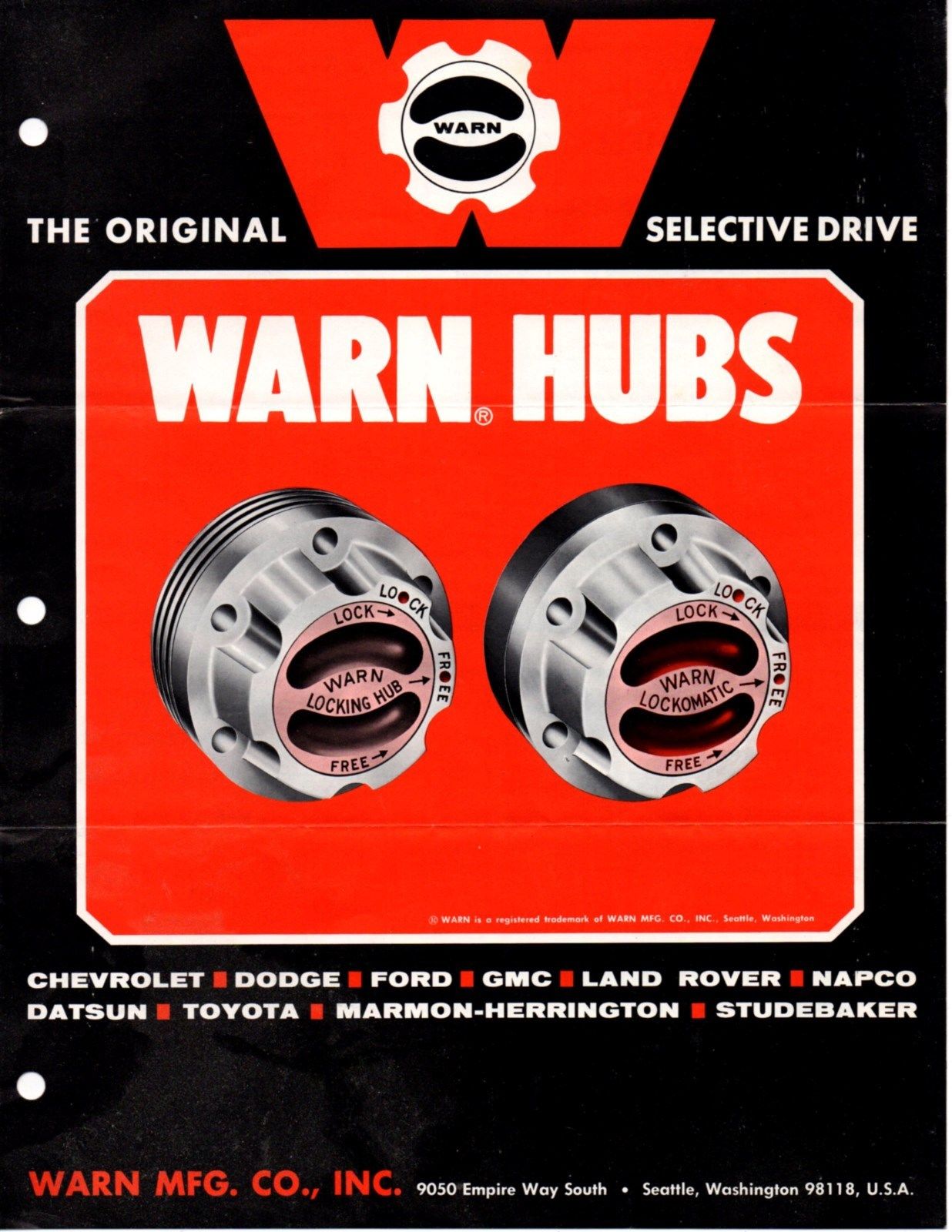 Warn Hubs sales brochure Antique Price Guide Details Page