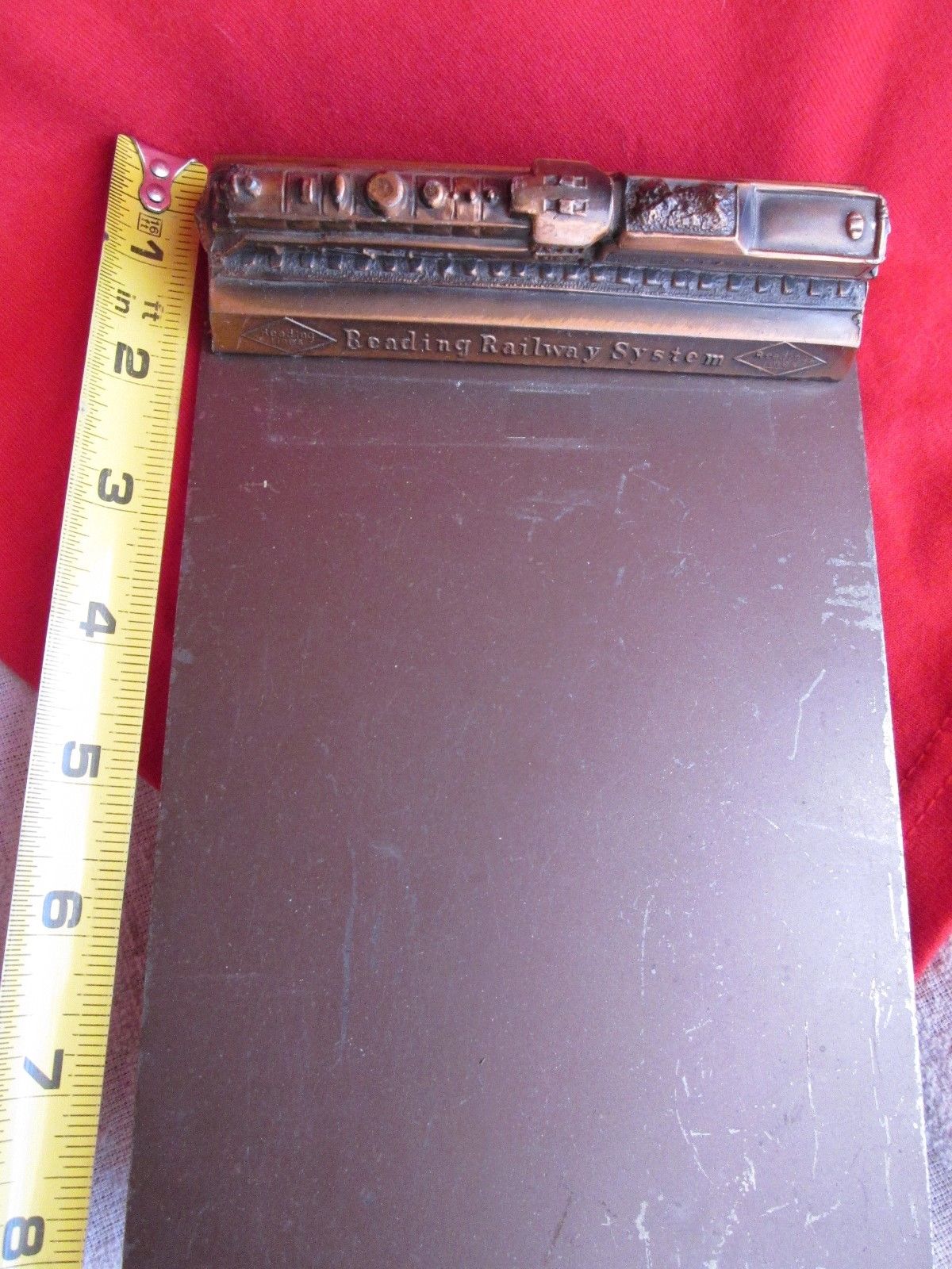 READING Railway System Desk Calendar Holder Antique Price Guide