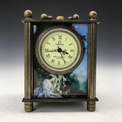 Collection of ancient mechanical clocks and watches inlay cloisonne