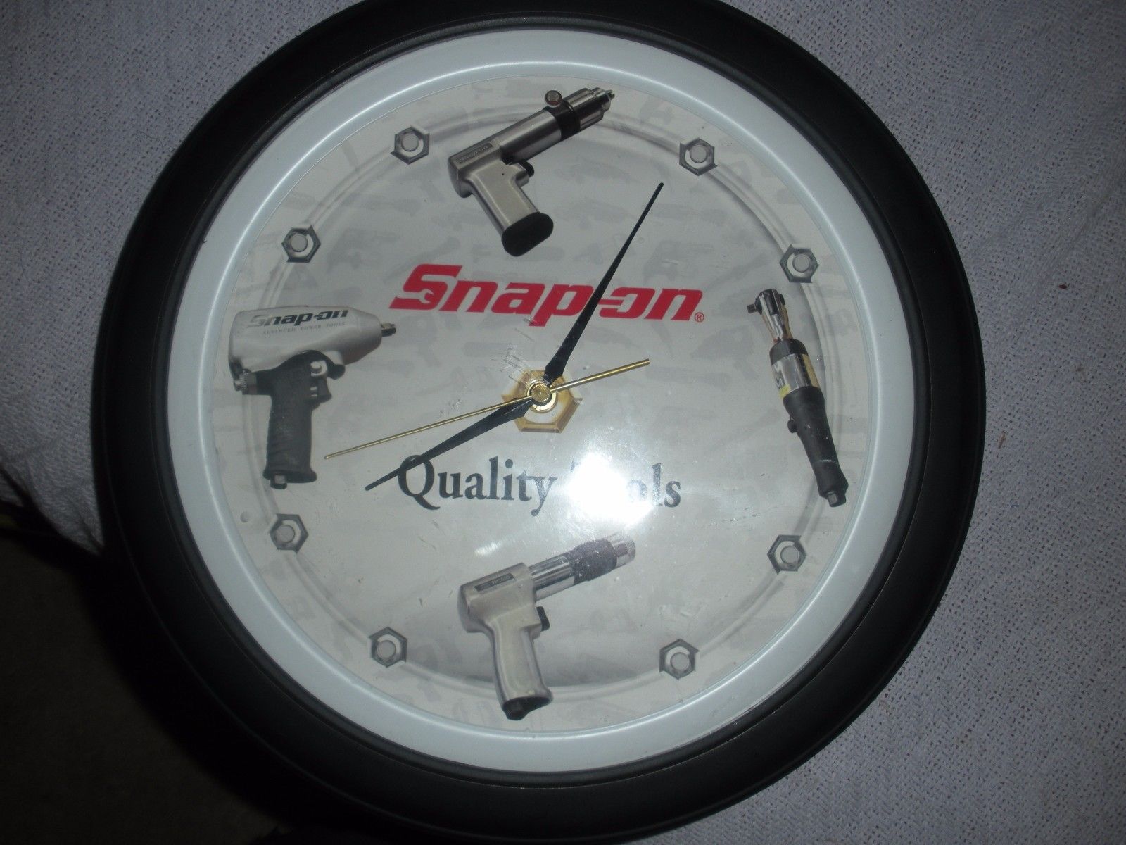 Snap on clock SnapOn Tools Collectible Vintage , Makes Air Tool Sounds. Antique Price Guide