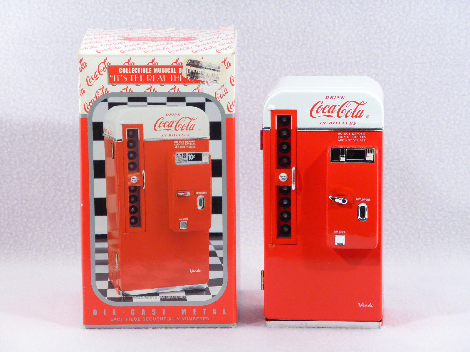 coca cola die cast metal bank