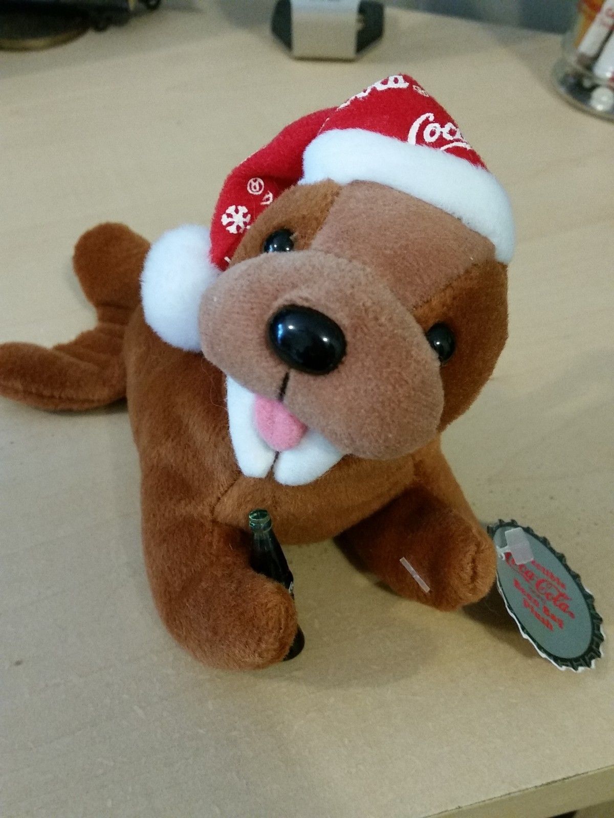coca cola bean bag plush walrus