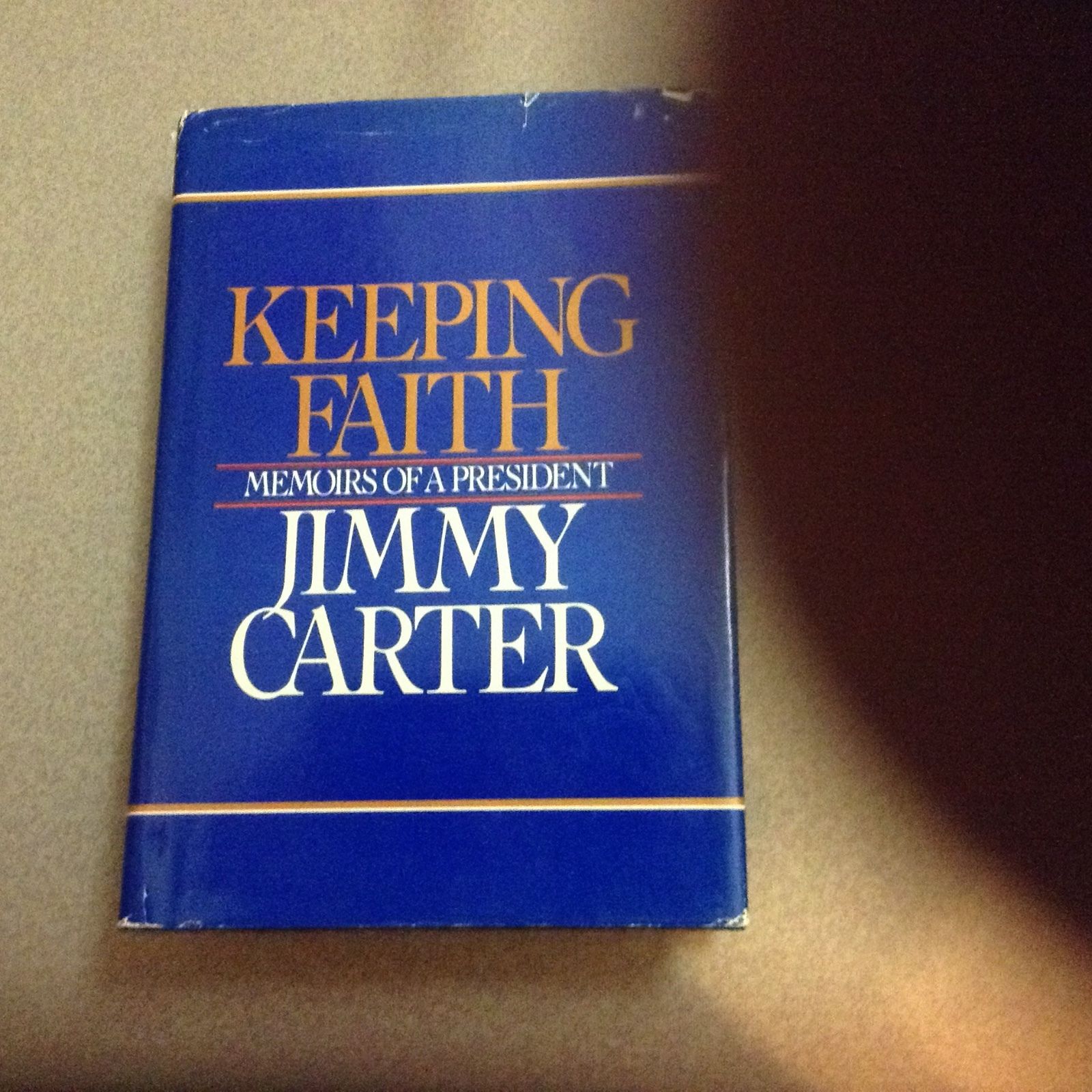 Jimmy Carter Keeping Faith, signed Jimmy Carter, first edition