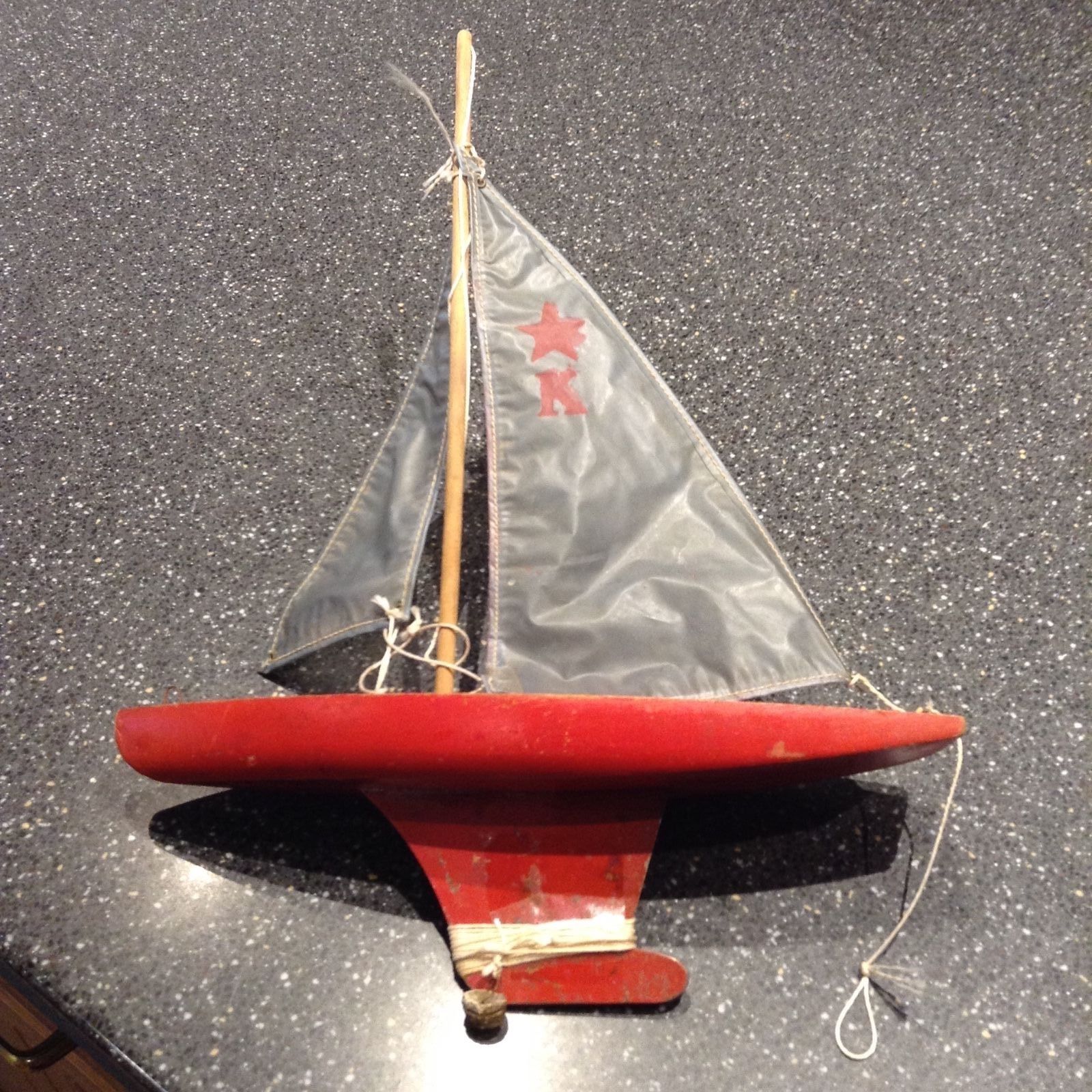 vintage toy sailboat