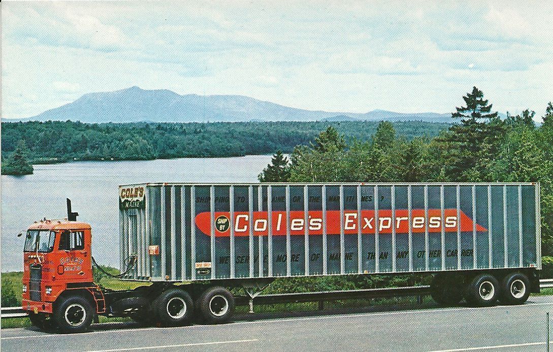 MT. KATAHDIN IN NORTHERN MAINE SERVICED BY COLES EXPRESS Antique
