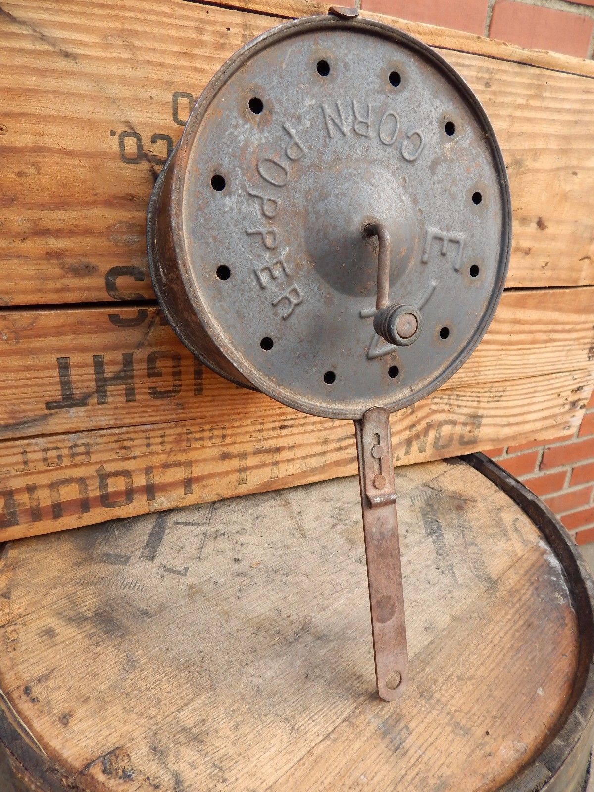 antique popcorn popper