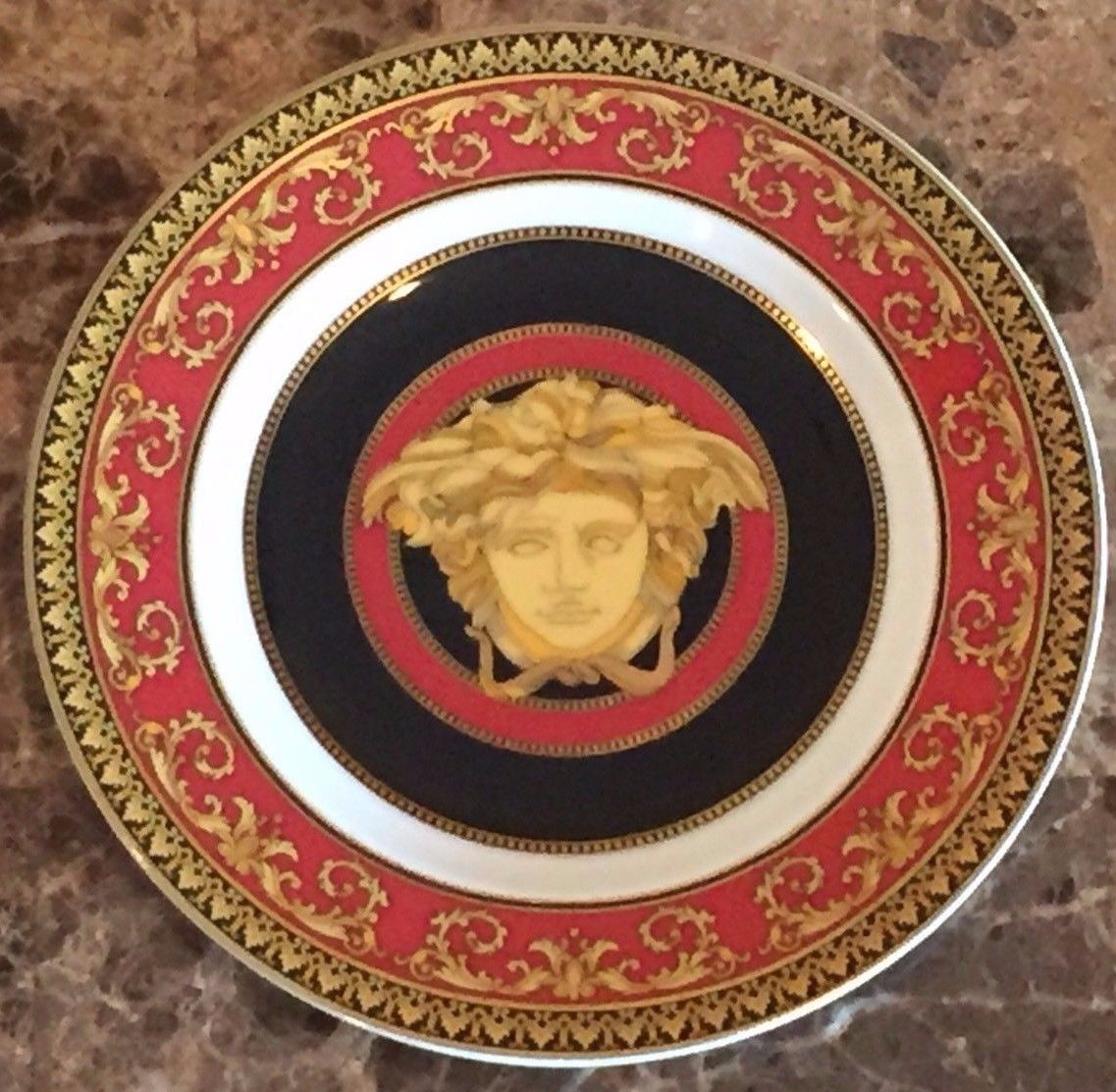 ICONIC VERSACE RED MEDUSA PLATE by ROSENTHAL - NEW IN BOX -- Antique ...