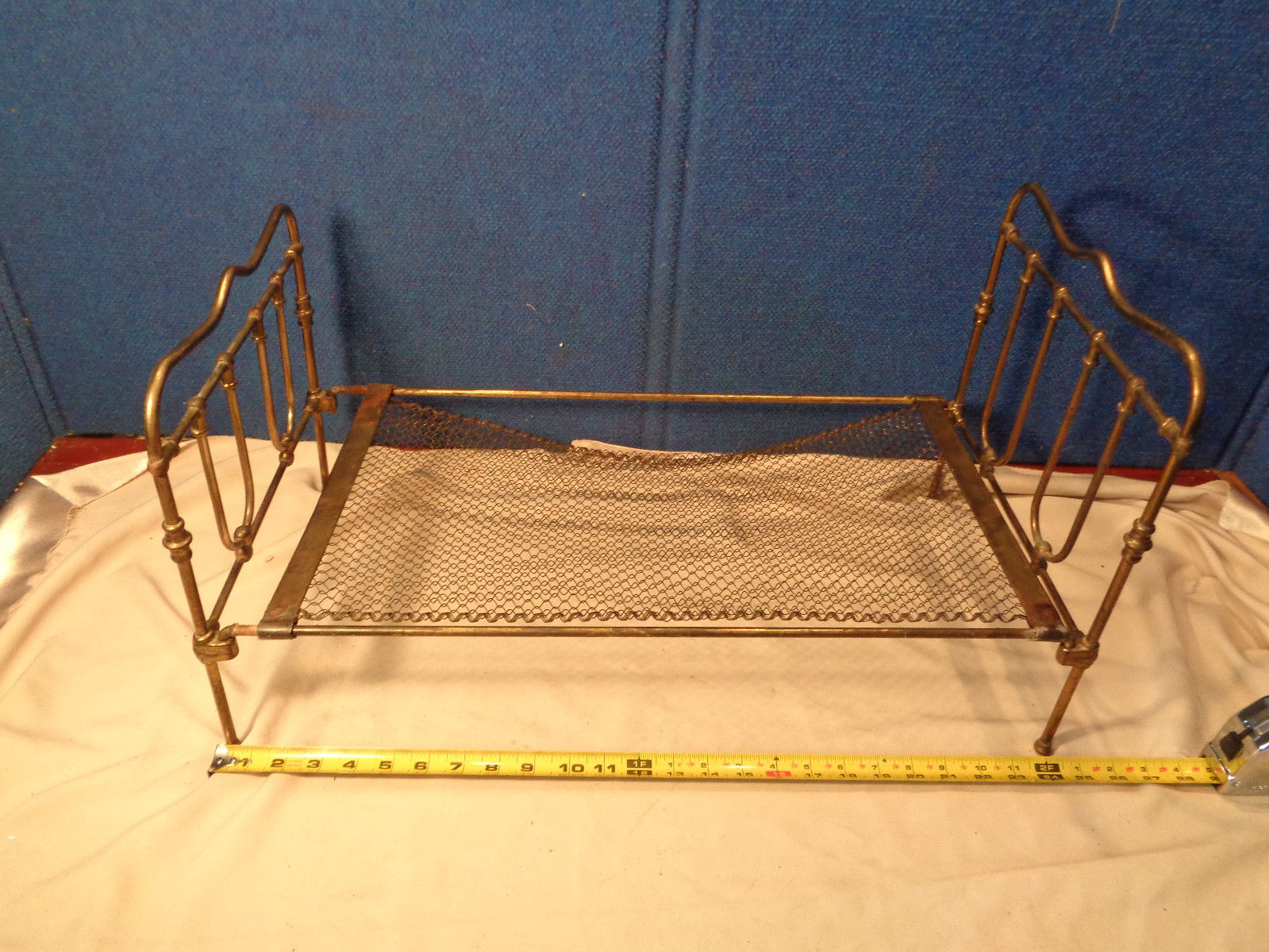 brass doll bed