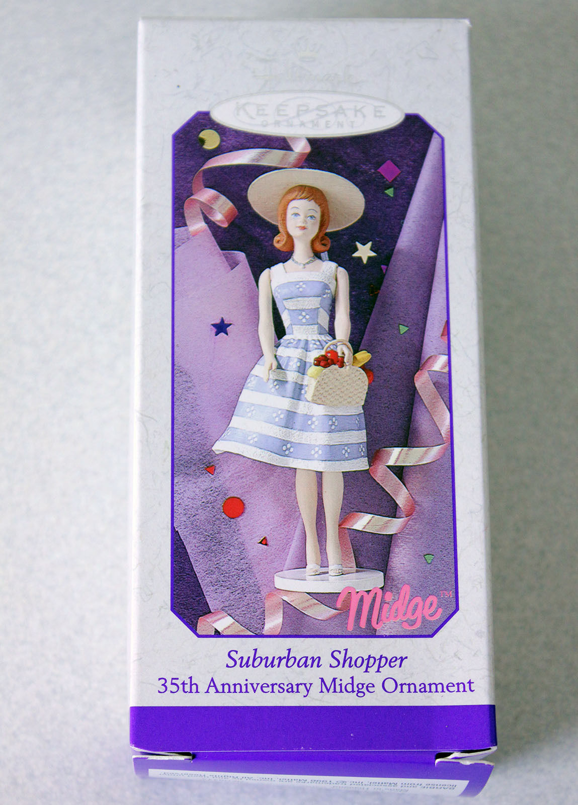 1998 Hallmark Barbie 35th Anniversary Midge Suburban Shopper Ornament
