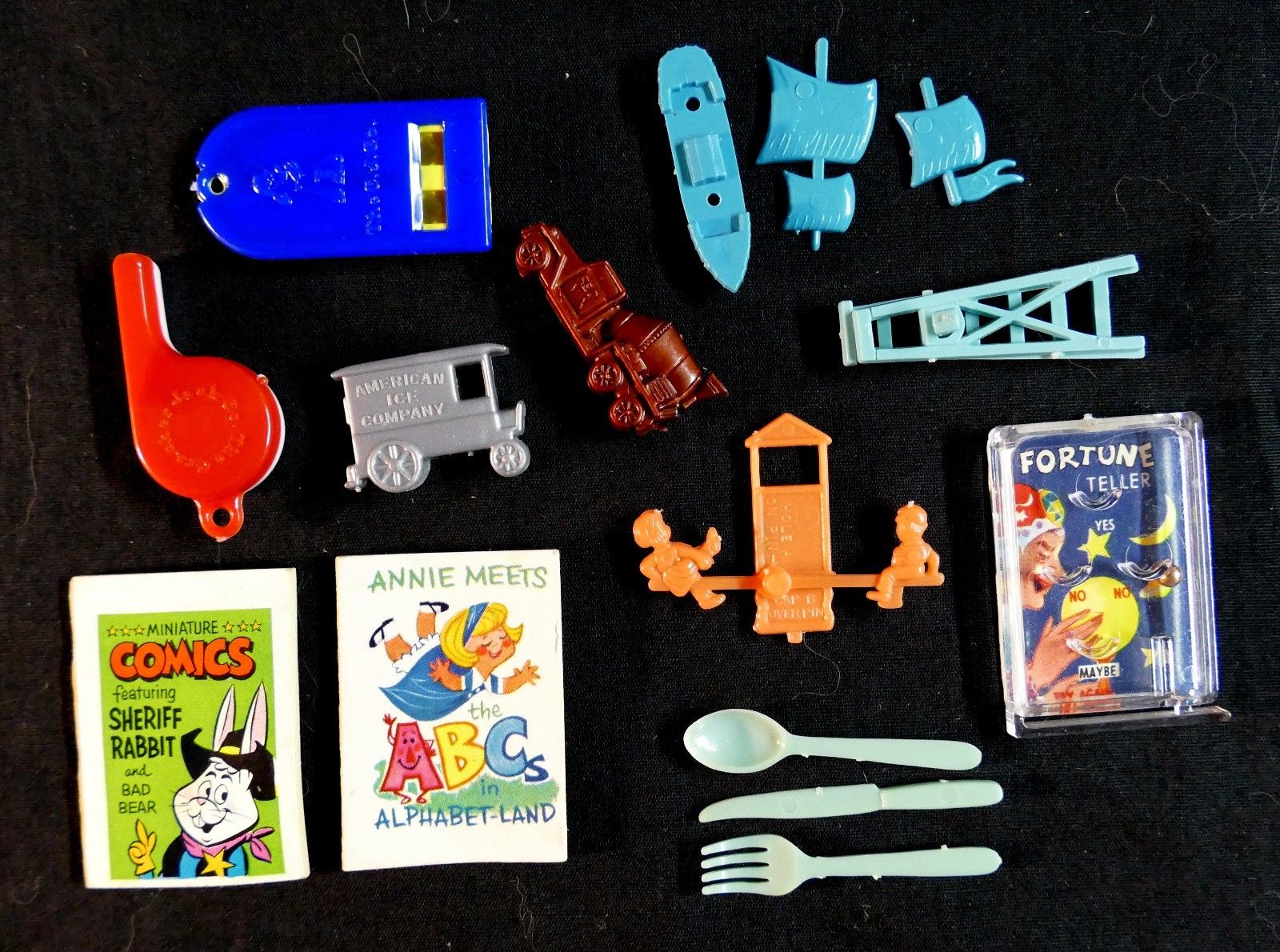 set of 10 Cracker Jack prizes from the 1960''s Antique Price Guide