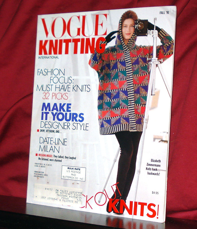 Vogue Knitting Magazine Fall 1991 32 Patterns! Antique Price