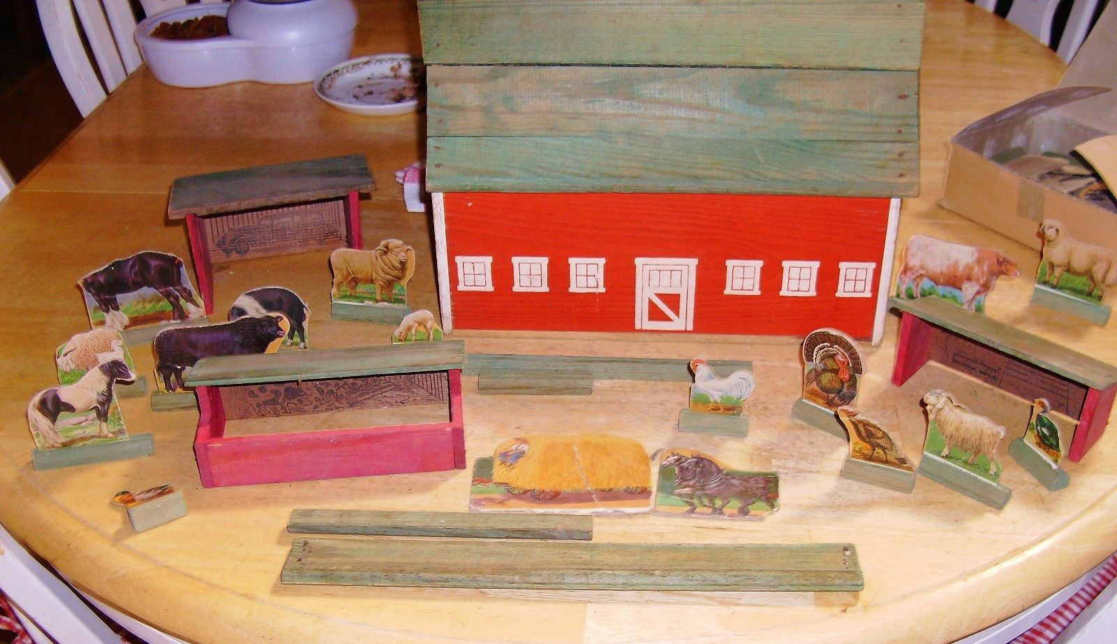 Antique Anchor Toy Wooden Barn Farm Set Antique Price Guide